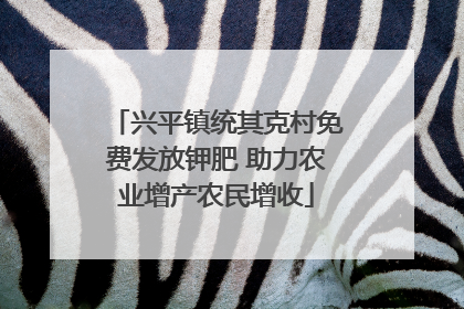 兴平镇统其克村免费发放钾肥 助力农业增产农民增收